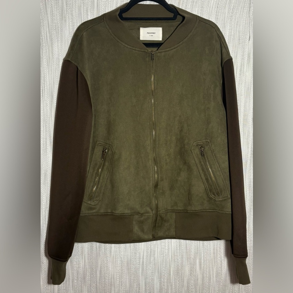 Passport Olive and Brown Jacket